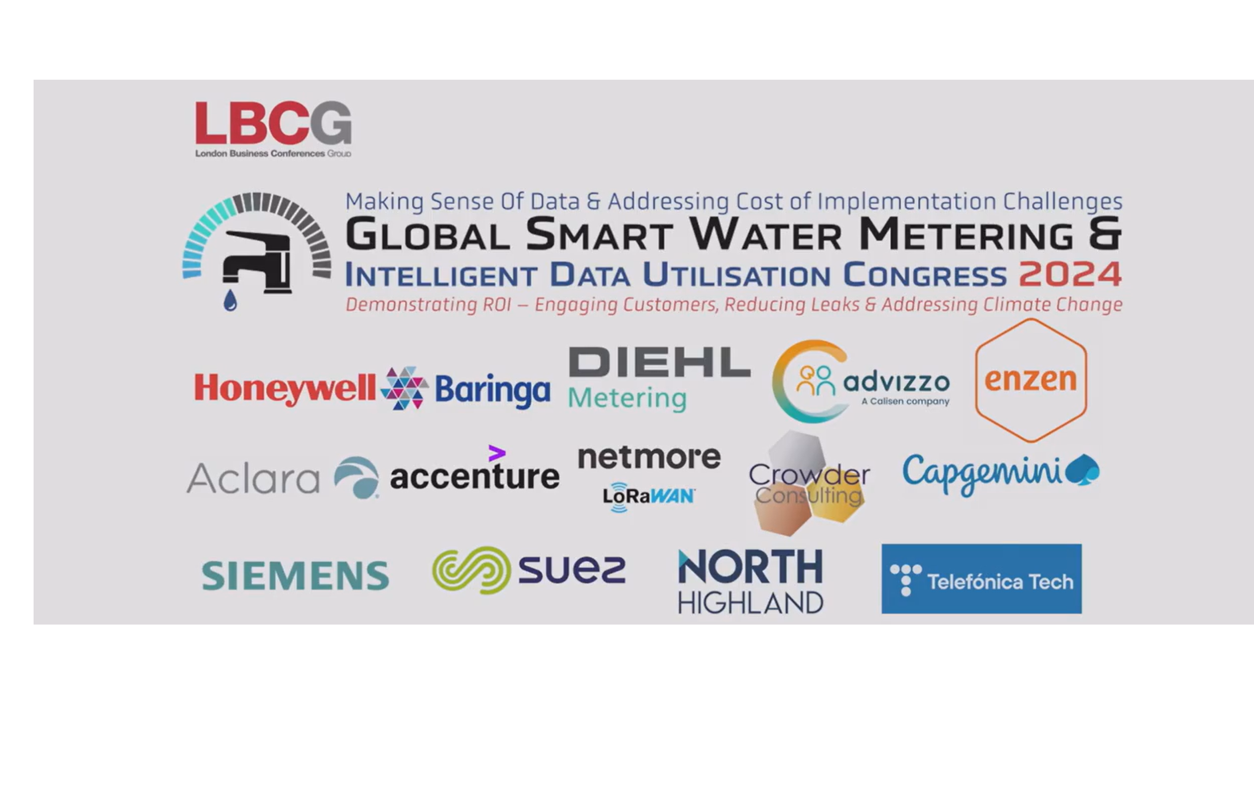 Driving water Efficiency: Insights from the Global Smart Water Metering & Intelligent Data Utilisation Congress 2024